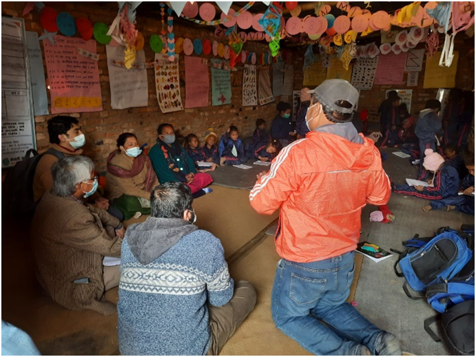 ईट्टा उद्योगले संचालन गरेका दिवा शिशु स्याहार केन्द्रमा संयुक्त अनुगमन