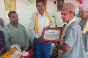 पत्रकार पोखरेल सम्मानीत