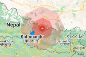 नेपाल-चीन सीमा केन्द्रविन्दु भएर ५.९ रेक्टर स्केलको भूकम्प